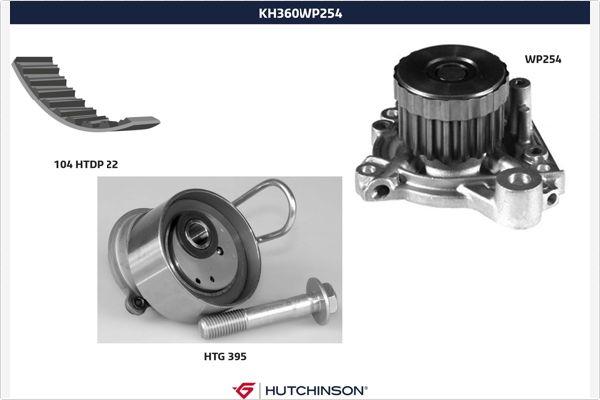 Hutchinson KH 360WP254 - Ūdenssūknis + Zobsiksnas komplekts ps1.lv