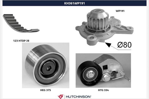 Hutchinson KH 361WP191 - Ūdenssūknis + Zobsiksnas komplekts ps1.lv