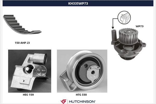 Hutchinson KH 335WP73 - Ūdenssūknis + Zobsiksnas komplekts ps1.lv