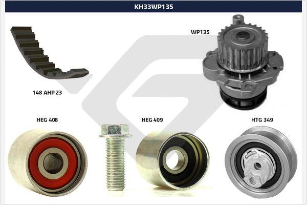 Hutchinson KH 33WP135 - Ūdenssūknis + Zobsiksnas komplekts ps1.lv