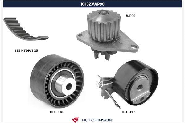 Hutchinson KH 323WP90 - Ūdenssūknis + Zobsiksnas komplekts ps1.lv