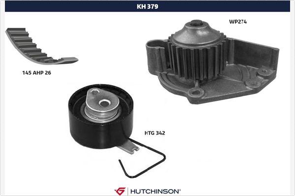 Hutchinson KH 379WP274 - Ūdenssūknis + Zobsiksnas komplekts ps1.lv