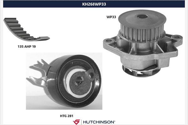 Hutchinson KH 268WP33 - Ūdenssūknis + Zobsiksnas komplekts ps1.lv