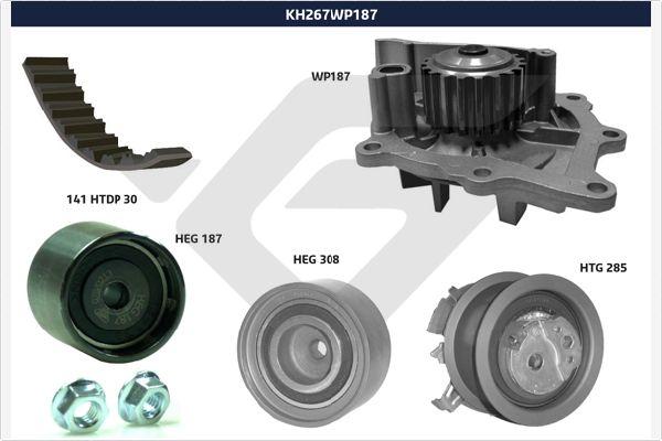 Hutchinson KH 267WP187 - Ūdenssūknis + Zobsiksnas komplekts ps1.lv