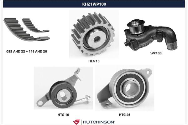 Hutchinson KH 21WP100 - Ūdenssūknis + Zobsiksnas komplekts ps1.lv