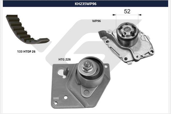 Hutchinson KH 235WP96 - Ūdenssūknis + Zobsiksnas komplekts ps1.lv