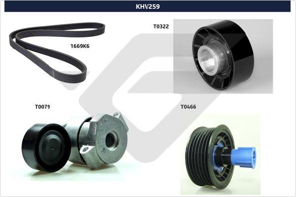 Hutchinson KHV 259 - Ķīļrievu siksnu komplekts ps1.lv