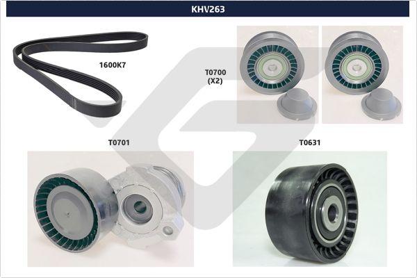 Hutchinson KHV 263 - Ķīļrievu siksnu komplekts ps1.lv