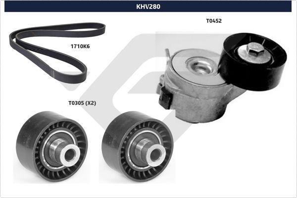 Hutchinson KHV 280 - Ķīļrievu siksnu komplekts ps1.lv