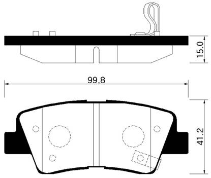 Hyundai 583023ZA70 - Bremžu uzliku kompl., Disku bremzes ps1.lv