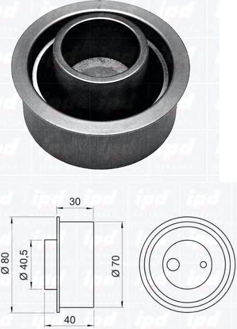 Hyundai 24410-23500 - Spriegotājrullītis, Gāzu sadales mehānisma piedziņas siksna ps1.lv