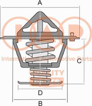 IAP QUALITY PARTS 155-07086 - Termostats, Dzesēšanas šķidrums ps1.lv