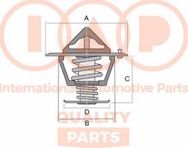 IAP QUALITY PARTS 155-16010G - Termostats, Dzesēšanas šķidrums ps1.lv