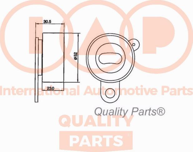 IAP QUALITY PARTS 127-17094 - Spriegotājrullītis, Gāzu sadales mehānisma piedziņas siksna ps1.lv