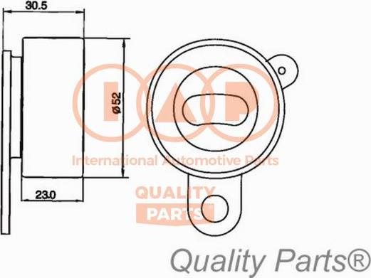 IAP QUALITY PARTS 127-17094 - Spriegotājrullītis, Gāzu sadales mehānisma piedziņas siksna ps1.lv