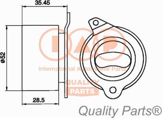 IAP QUALITY PARTS 12721020 - Spriegotājrullītis, Gāzu sadales mehānisma piedziņas siksna ps1.lv