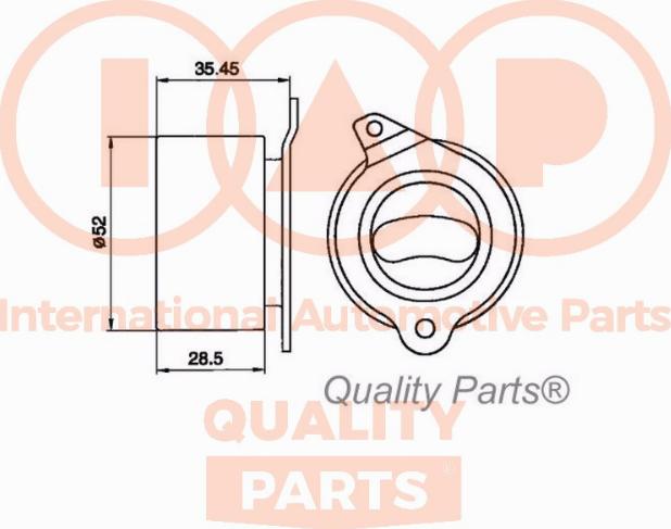 IAP QUALITY PARTS 12721020 - Spriegotājrullītis, Gāzu sadales mehānisma piedziņas siksna ps1.lv