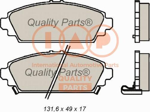 IAP QUALITY PARTS 704-06037 - Bremžu uzliku kompl., Disku bremzes ps1.lv