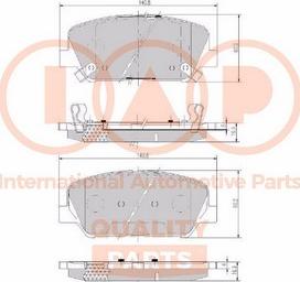 IAP QUALITY PARTS 704-07102X - Bremžu uzliku kompl., Disku bremzes ps1.lv