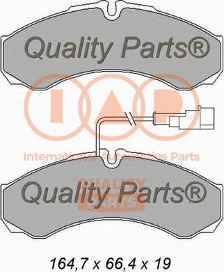 IAP QUALITY PARTS 704-13174X - Bremžu uzliku kompl., Disku bremzes ps1.lv