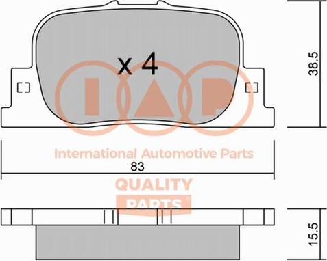 DJ Parts BP1640 - Bremžu uzliku kompl., Disku bremzes ps1.lv