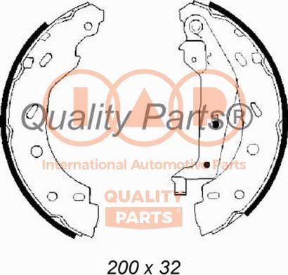 IAP QUALITY PARTS 705-00100 - Bremžu loku komplekts ps1.lv