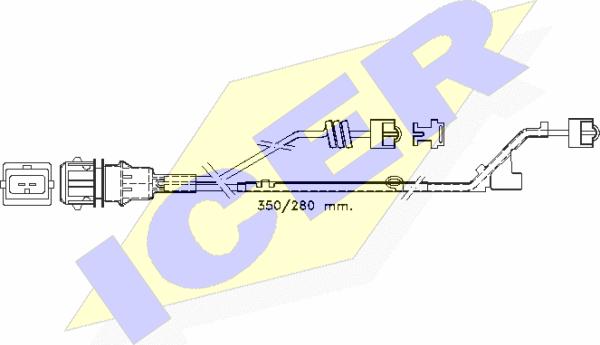 Icer 610423 E C - Indikators, Bremžu uzliku nodilums ps1.lv