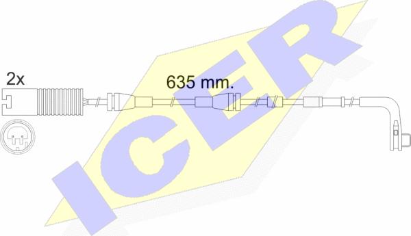 Icer 610474 E C - Indikators, Bremžu uzliku nodilums ps1.lv