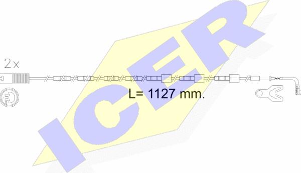 Icer 610605 E C - Indikators, Bremžu uzliku nodilums ps1.lv