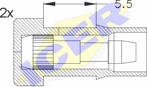 Icer 610045 E C - Indikators, Bremžu uzliku nodilums ps1.lv