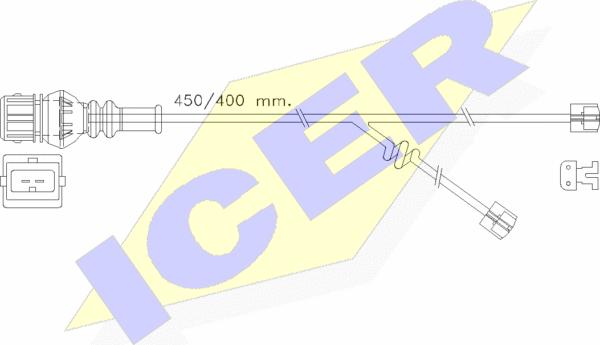 Icer 610355 E C - Indikators, Bremžu uzliku nodilums ps1.lv