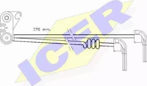 Icer 610280 C - Indikators, Bremžu uzliku nodilums ps1.lv