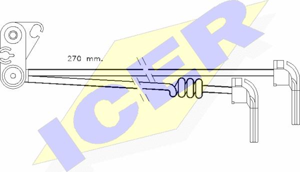 Icer 610280 E C - Indikators, Bremžu uzliku nodilums ps1.lv