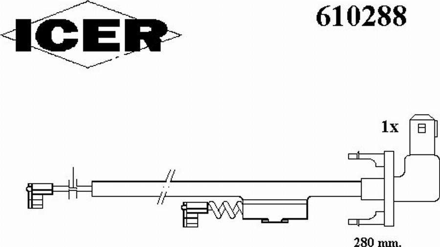 Icer 610288 - Indikators, Bremžu uzliku nodilums ps1.lv