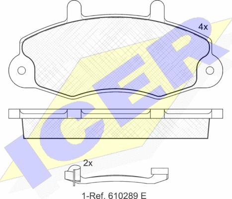 Icer 140896-203 - Bremžu uzliku kompl., Disku bremzes ps1.lv