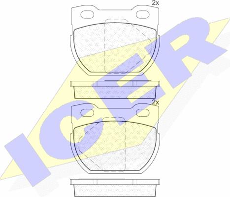 Icer 141090-201 - Bremžu uzliku kompl., Disku bremzes ps1.lv