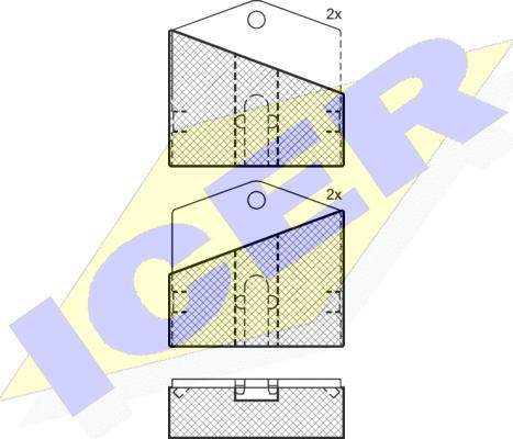 Icer 180018 - Bremžu uzliku kompl., Disku stāvbremze ps1.lv