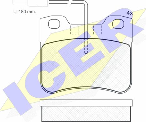 Icer 180788-202 - Bremžu uzliku kompl., Disku bremzes ps1.lv