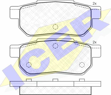 ACDelco AC058928D - Bremžu uzliku kompl., Disku bremzes ps1.lv