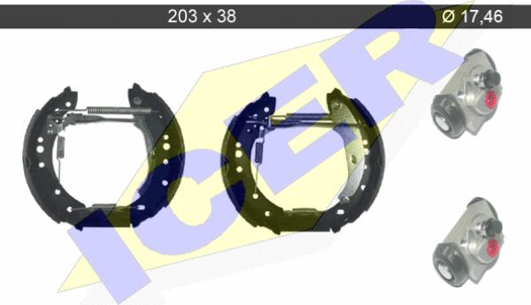 Icer 79KT0088 C - Bremžu loku komplekts ps1.lv