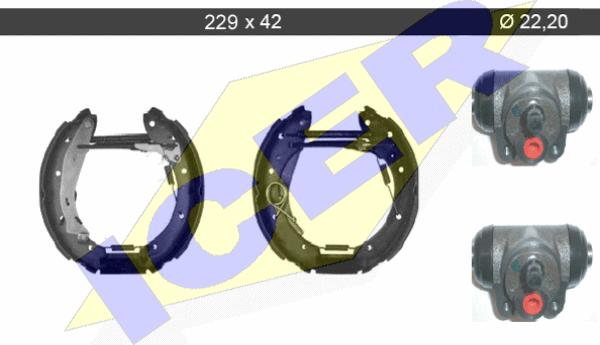 Icer 79KT0071 C - Bremžu loku komplekts ps1.lv