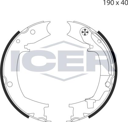 Icer 79PB4043 C - Bremžu loku kompl., Stāvbremze ps1.lv