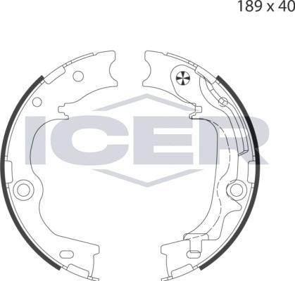 Icer 79PB4052 C - Bremžu loku kompl., Stāvbremze ps1.lv