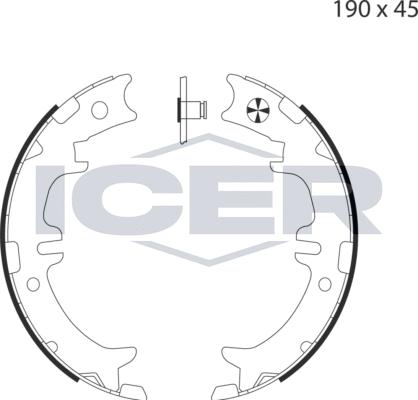 Icer 79PB4039 C - Bremžu loku kompl., Stāvbremze ps1.lv