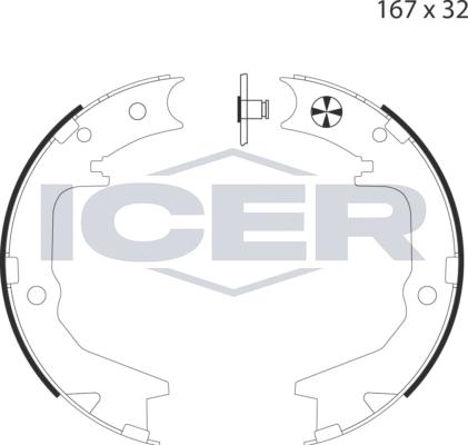 Icer 79PB4034 C - Bremžu loku kompl., Stāvbremze ps1.lv