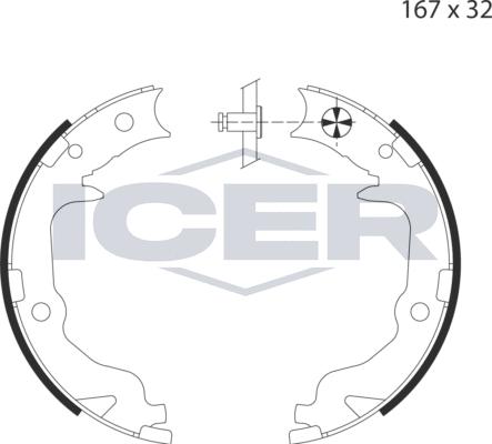 Icer 79PB4033 C - Bremžu loku kompl., Stāvbremze ps1.lv