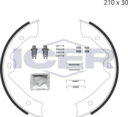 Icer 79PB4029 C - Bremžu loku kompl., Stāvbremze ps1.lv