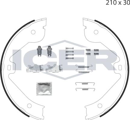 Icer 79PB4028 C - Bremžu loku kompl., Stāvbremze ps1.lv