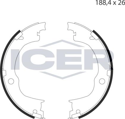 Icer 79PB4022 C - Bremžu loku kompl., Stāvbremze ps1.lv