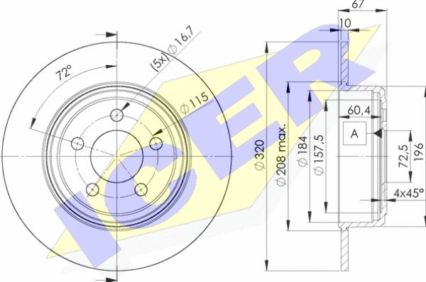 Icer 78BD9198-2 - Bremžu diski ps1.lv